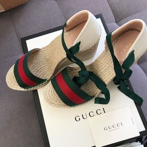Gucci wedge espadrille